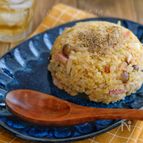 ＊炊飯器でハムとしめじの炒飯＊