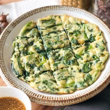 お豆腐でモチモチ♡ダイエットにほうれん草だけで韓国チヂミ