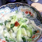 青梗菜のふわふわ白身とじ