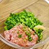 ふわもち×じゅわっと肉あん【ごちそう白玉スープ】の下準備