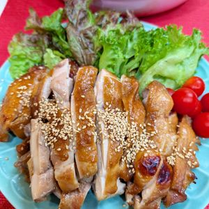 ふゆの作ってみた!投稿(簡単！漬けて焼くだけ＊鶏もも肉の照り焼き)