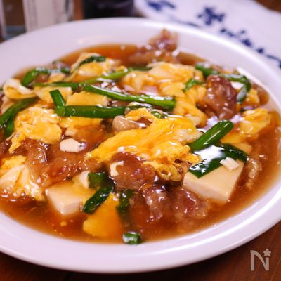 ニラ玉を極める🤩とろとろあんかけ豚ニラ玉は最高だった☆☆☆