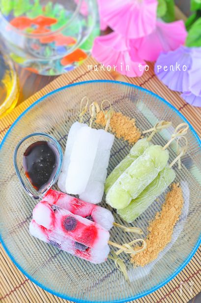 簡単！市販わらび餅で溶けない「くずシャリ風」アイス