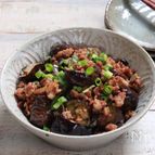なすとひき肉のみそ炒め
