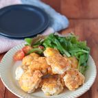 スパイシーチーズナゲット【鶏むね肉で揚げないナゲット】