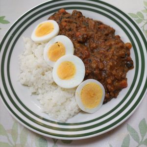 KUMIKOの作ってみた!投稿(【ひき肉のトマトカレー】ルウで簡単!コク旨野菜カレー♡)