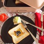 【ホットプレート使用】オープンオムレツ&サラダトースト