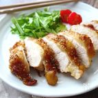 鶏むね肉で!レモン醤油の和風胡麻チキンカツ
