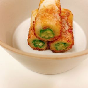 りんの作ってみた!投稿(【甘辛オクラちくわ】パクパク食べちゃう♡夏のおつまみおかず)