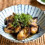 焼きナスの梅味噌和え