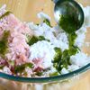 ふんわり はんぺん鶏バジルボールの工程1