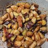 鶏皮坊主の作ってみた!投稿(鶏むね肉で！おさつハニバタチキン)