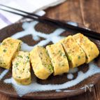 たっぷりネギとじゃこの甘くない玉子焼き【低糖質・お弁当】