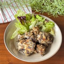 揉んで焼くだけ「むね肉のゆかりチキン」