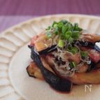 梅じゃこレンチン茄子
