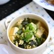 わかめと高野豆腐のかきたまスープ