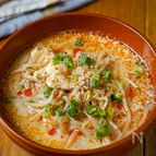 【もやしたっぷり♪濃厚！担々風ごま味噌スープ】男子大満足♡︎