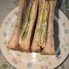 KUMIKOの作ってみた!投稿(フライパンで簡単カフェ風【とろけるハムチーズのホットサンド】)