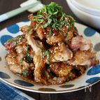 【カリカリ豚のシソだれ】食感がたまらない、食欲が湧くレシピ
