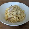 くまきちの作ってみた!投稿(別茹で不要！【ワンパン濃厚カルボナーラ】牛乳でＯＫ♩)