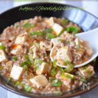 レンジで本格麻婆豆腐☆ご飯が進む旨味と刺激！ダイエットにも☆