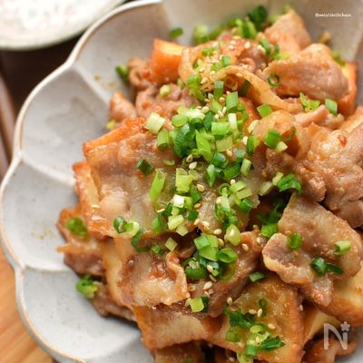 止まらない旨さ♡豚バラと厚揚げの味噌てりやき♡