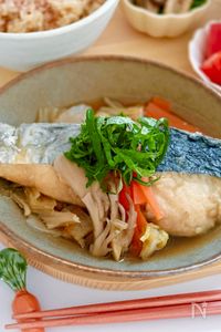 体ぽかぽか♡鰆と白菜の生姜だし仕立て【旬のヘルシーおかず】