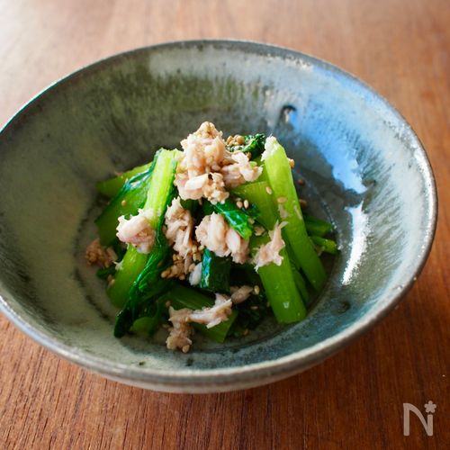 【小松菜とツナのナムル】あともう1品!10分でできる簡単副菜