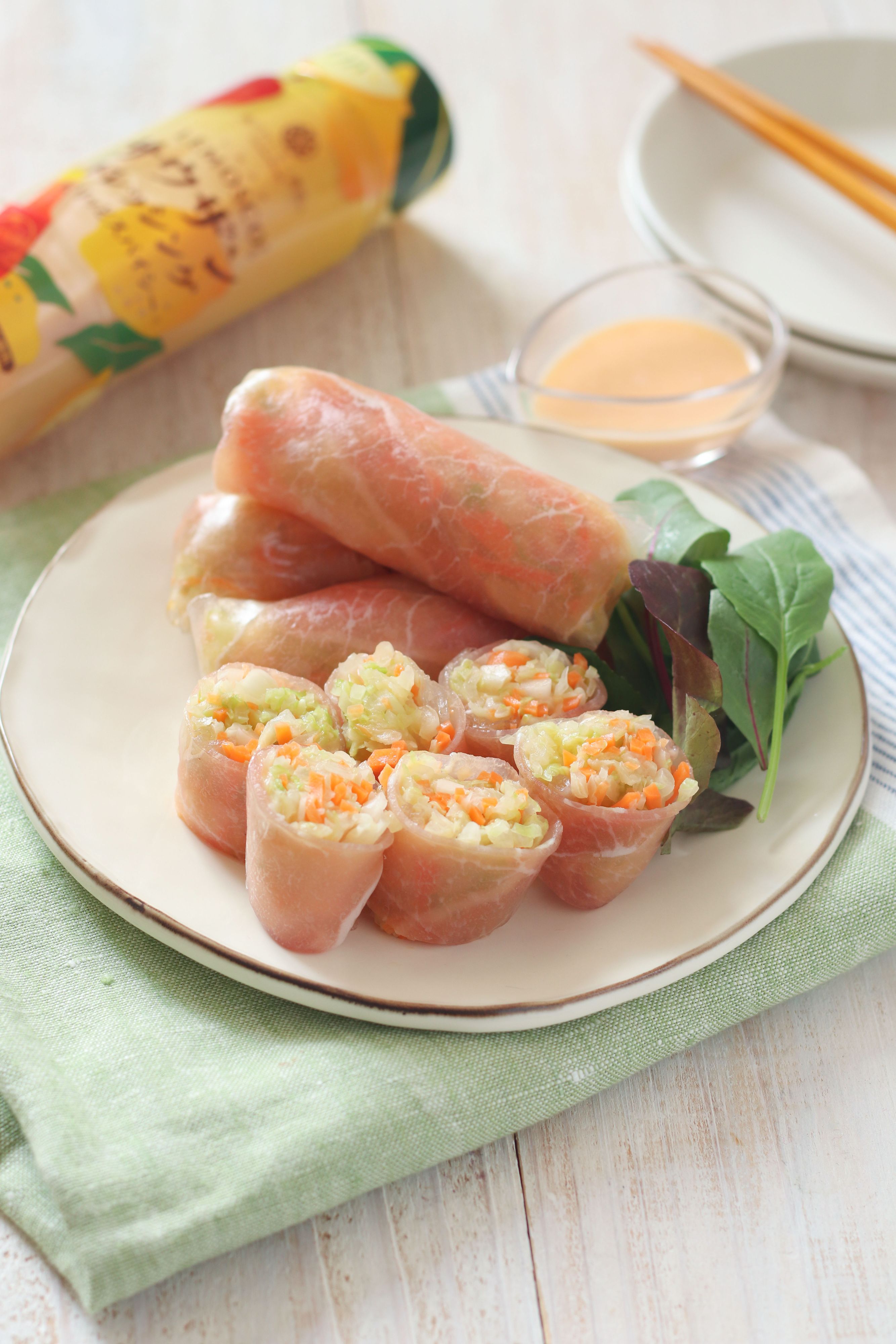 春巻き 野菜たっぷり!ピリ辛生春巻き | レシピサイトNadia