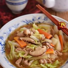 豚こま白菜と椎茸の中華風炒め煮