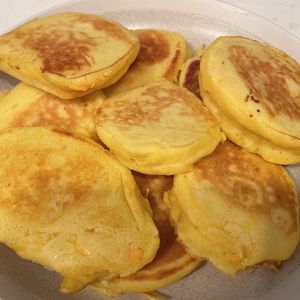 ゆずまるの作ってみた!投稿(にんじんと豆腐のふわもちパンケーキ)