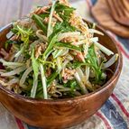 レンチン3分《もやしと水菜♡旨だれツナサラダ》
