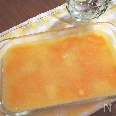 とろける食感☆　簡単オレンジゼリー