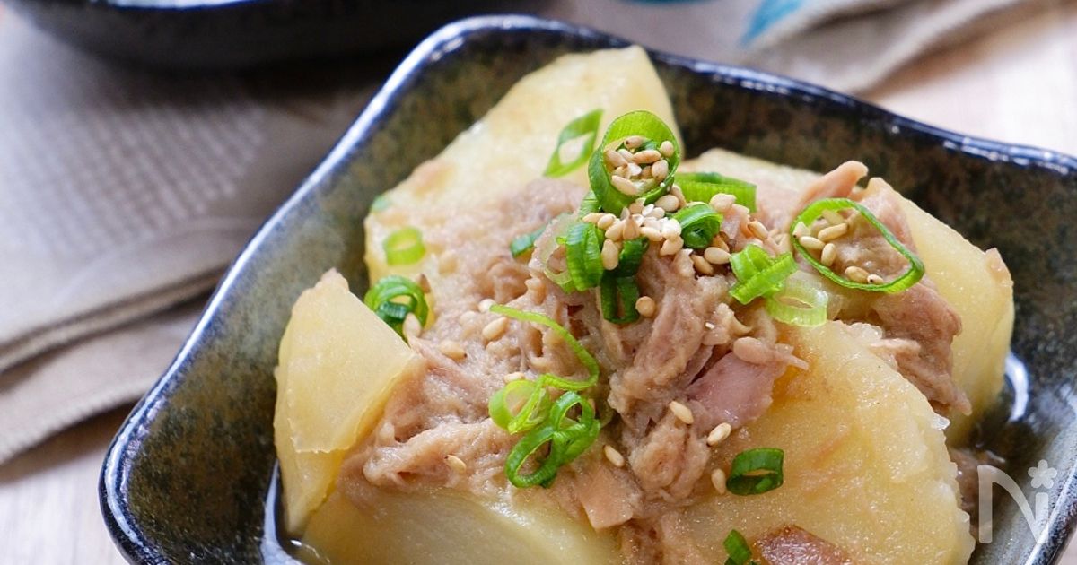 レンジで簡単副菜☆『じゃがいもとツナのレンジ煮』
