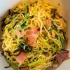 みわの作ってみた!投稿(レンジで簡単!豆苗と塩昆布の焼きそば)
