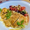 まゆのの作ってみた!投稿(鶏むね1枚で！ビストロ級カレーソテーのヨーグルトソース)
