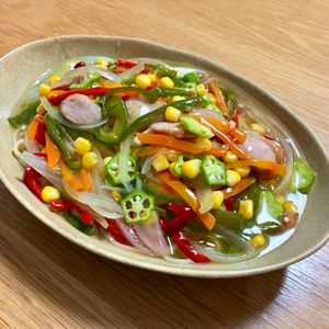 Nao★彡の作ってみた!投稿(塩コンソメあんかけパスタ)