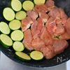 フライパンひとつ！鶏むね肉とズッキーニのカレー甘辛炒めの工程2