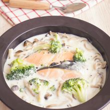 身体ポカポカ鮭のクリーム煮
