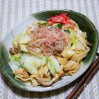 だし醤油で作る「焼ききしめん」