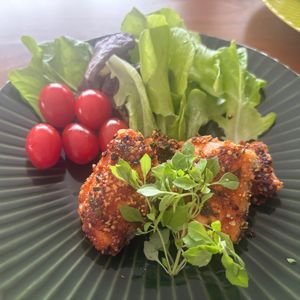 こむぎの作ってみた!投稿(【魚を美味しく！】鮭のバジルパン粉焼き)