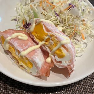 ミントミントの作ってみた!投稿(1番簡単♪【レンジでハムエッグ】お弁当のエースおかず！)