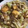 ゆっこの作ってみた!投稿(にんにく生姜の風味で食欲そそる!厚揚げとキャベツの甘味噌炒め)