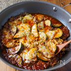 【ズッキーニのミートチーズ焼き】フライパン一つで完成♪