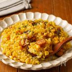 【炊飯器で簡単♡︎とうもろこしのチーズカレーピラフ】子供爆食