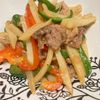 すみれの作ってみた!投稿(【豚肉とじゃがいもで青椒肉絲】天才的に旨い♡時短でパパッと!)