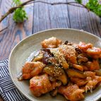 【らくレピ】柔らかジューシー！旨ぽん鶏なす