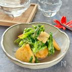 柿と春菊のごま味噌和え【秋の食卓に♪】