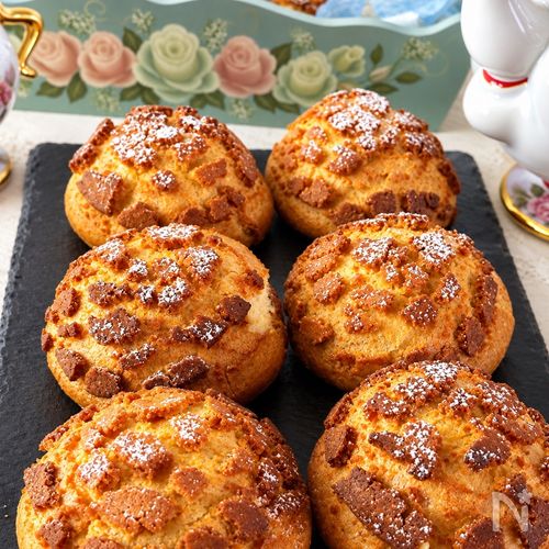 レンジで作る米粉クッキーシュー