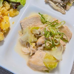 633toの作ってみた!投稿(【鶏キャベツうま塩とろみ炒め】食材2つ！早うまヘルシーおかず)